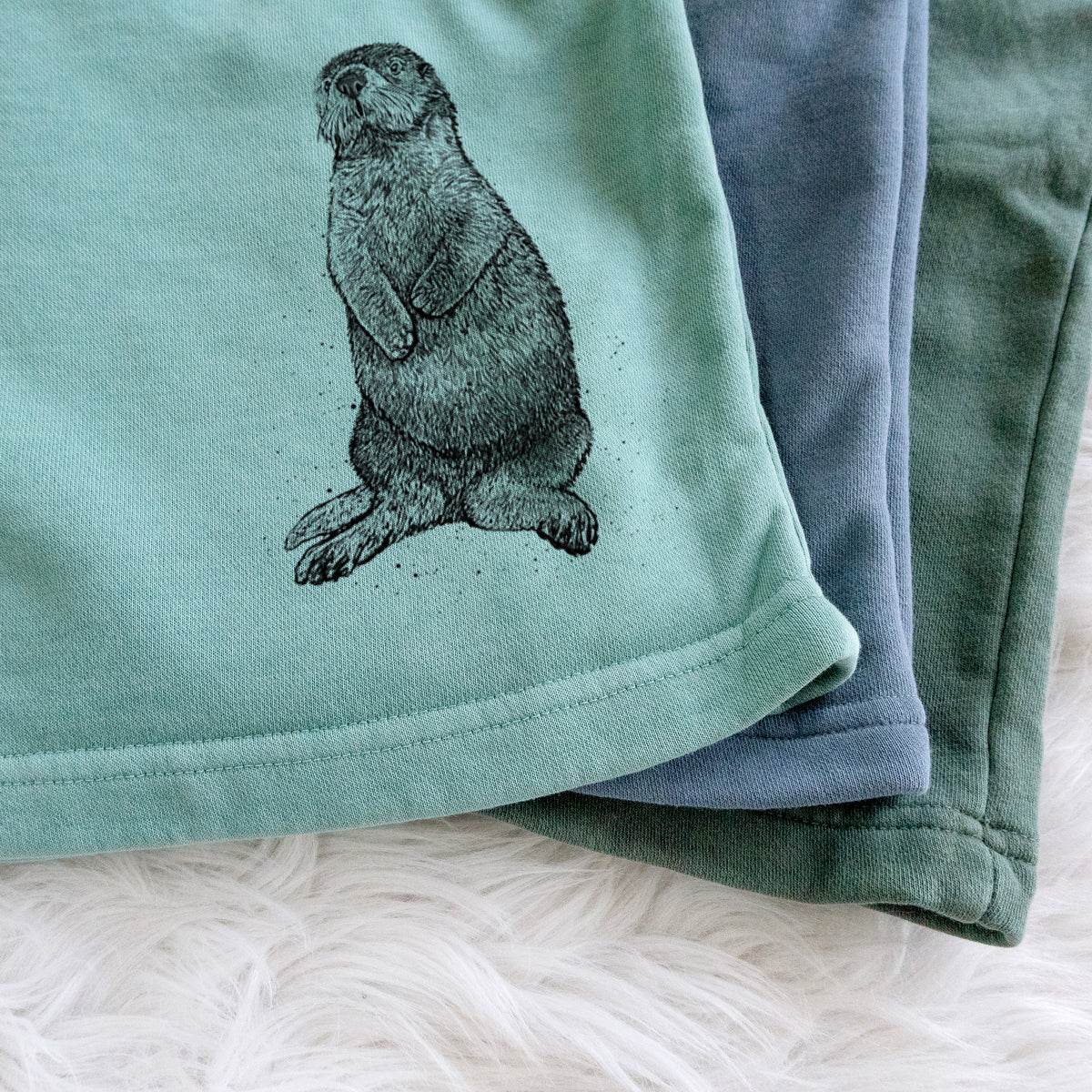 Enhydra lutris - California Sea Otter - Unisex Pigment Dyed Shorts