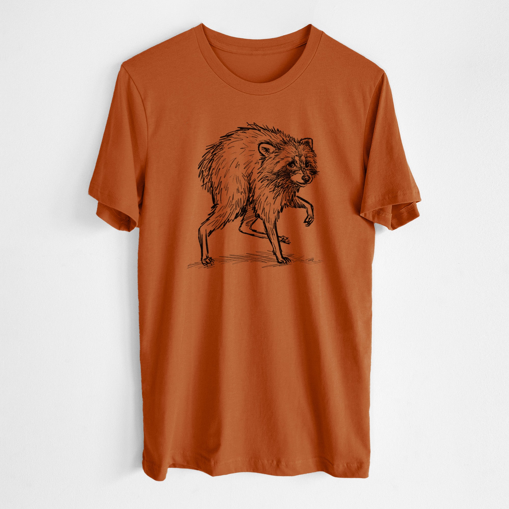 Short-Spine Seattle Raccoon - Lightweight 100% Cotton Unisex Crewneck
