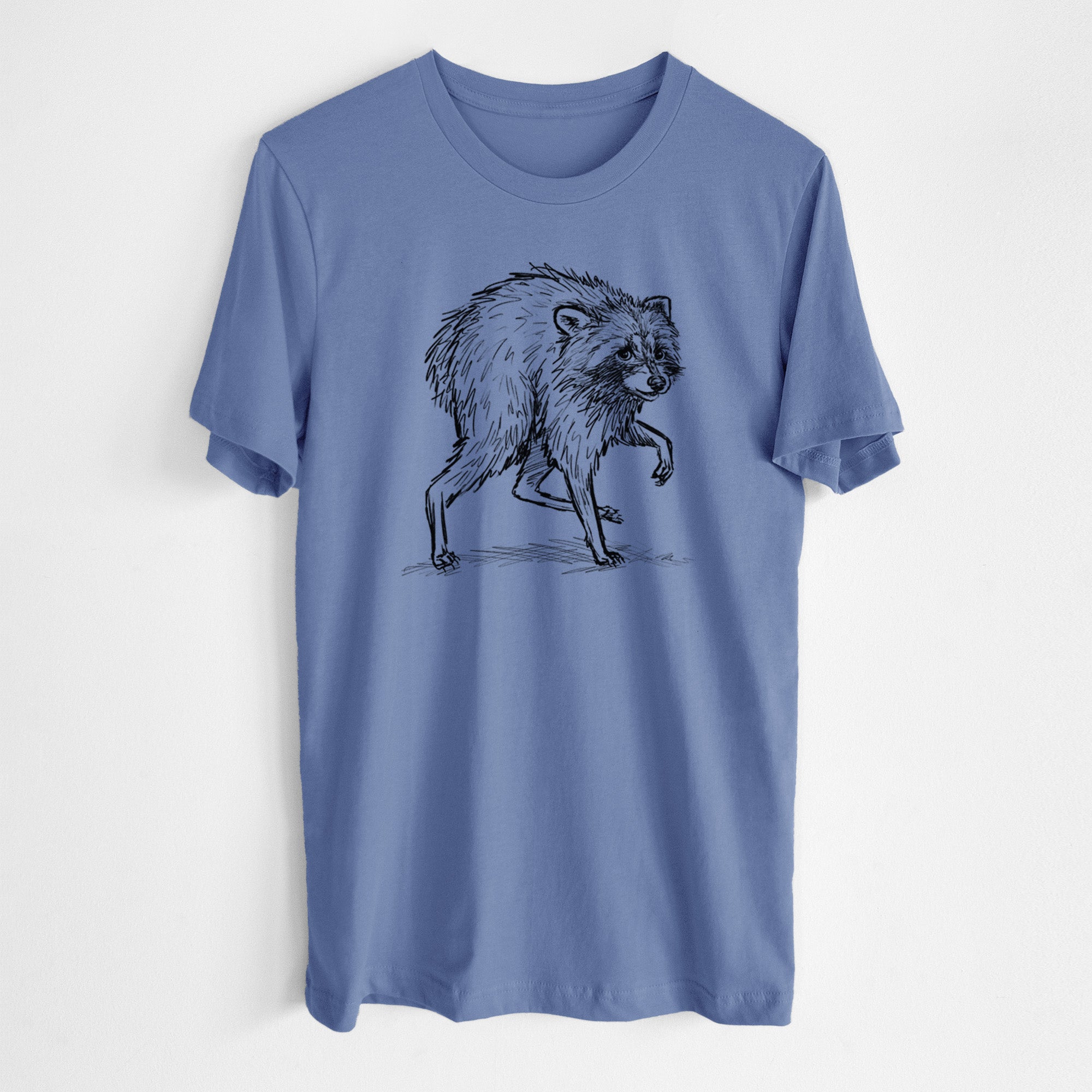 Short-Spine Seattle Raccoon - Lightweight 100% Cotton Unisex Crewneck