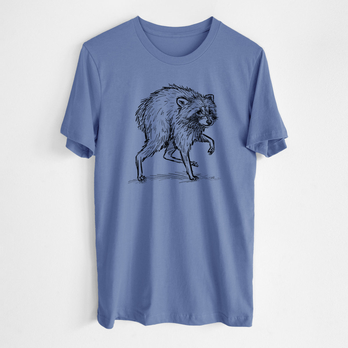 Short-Spine Seattle Raccoon - Lightweight 100% Cotton Unisex Crewneck