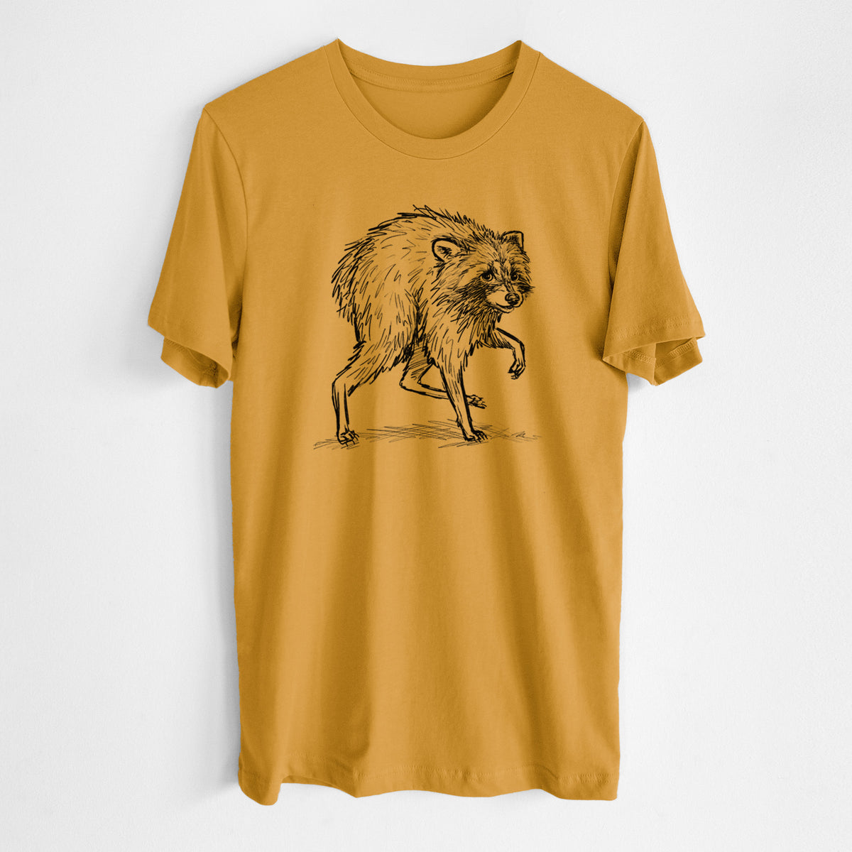 Short-Spine Seattle Raccoon - Lightweight 100% Cotton Unisex Crewneck