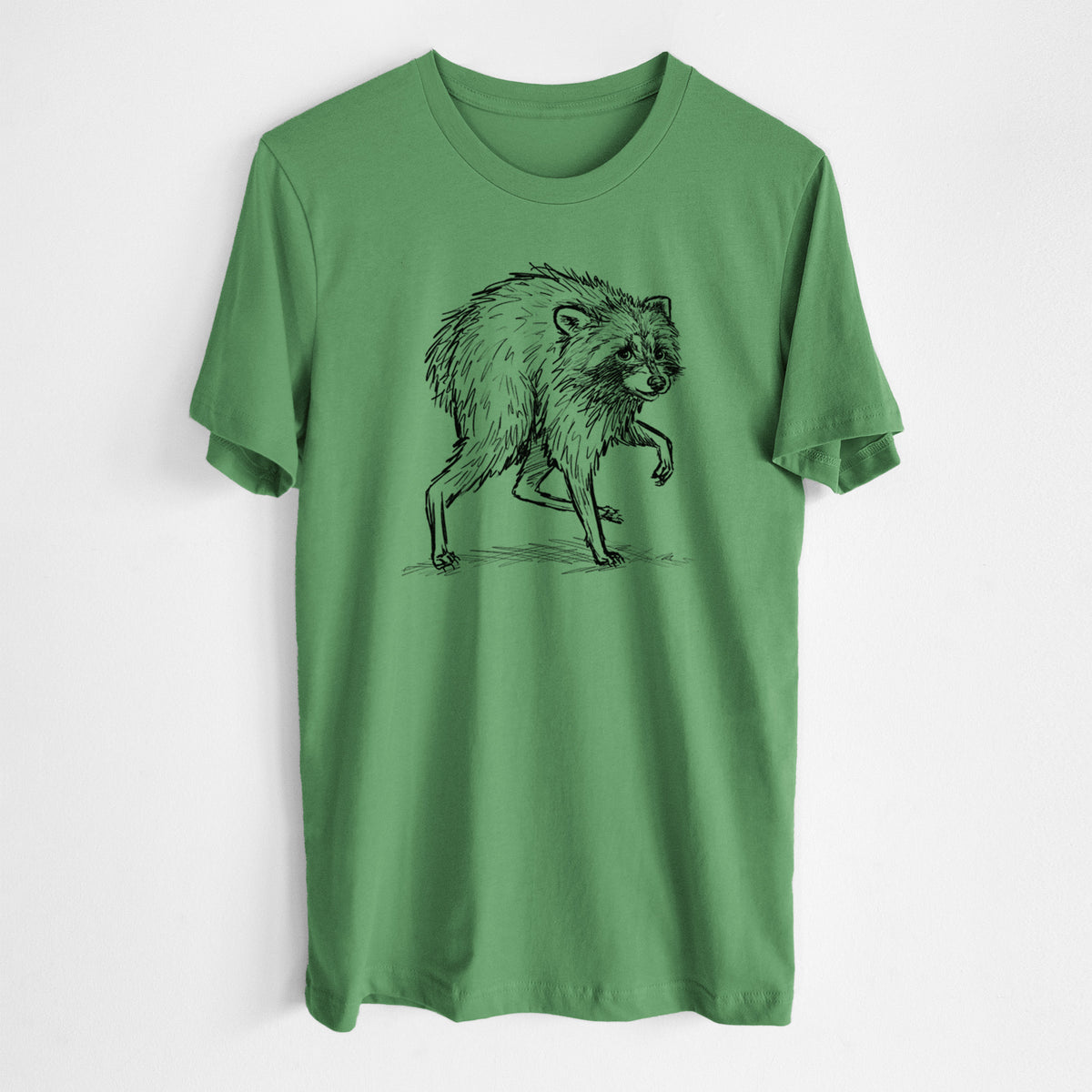 Short-Spine Seattle Raccoon - Lightweight 100% Cotton Unisex Crewneck