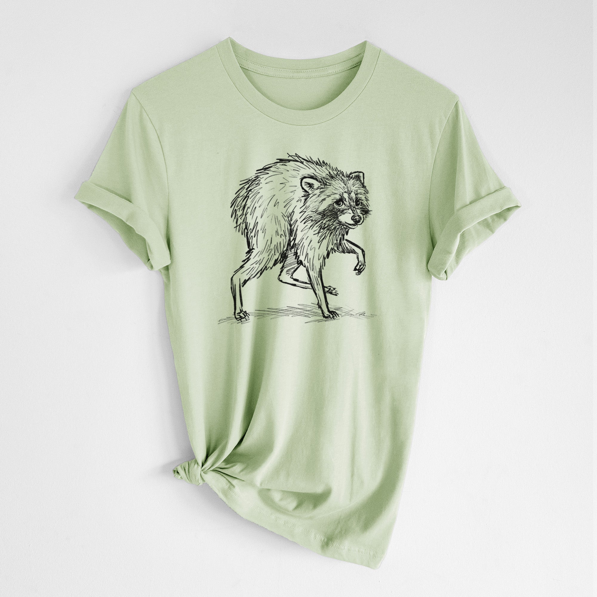 Short-Spine Seattle Raccoon - Lightweight 100% Cotton Unisex Crewneck