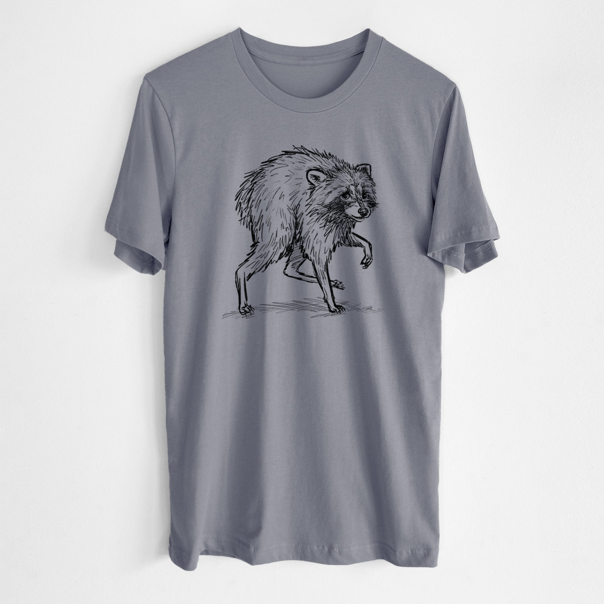 Short-Spine Seattle Raccoon - Lightweight 100% Cotton Unisex Crewneck