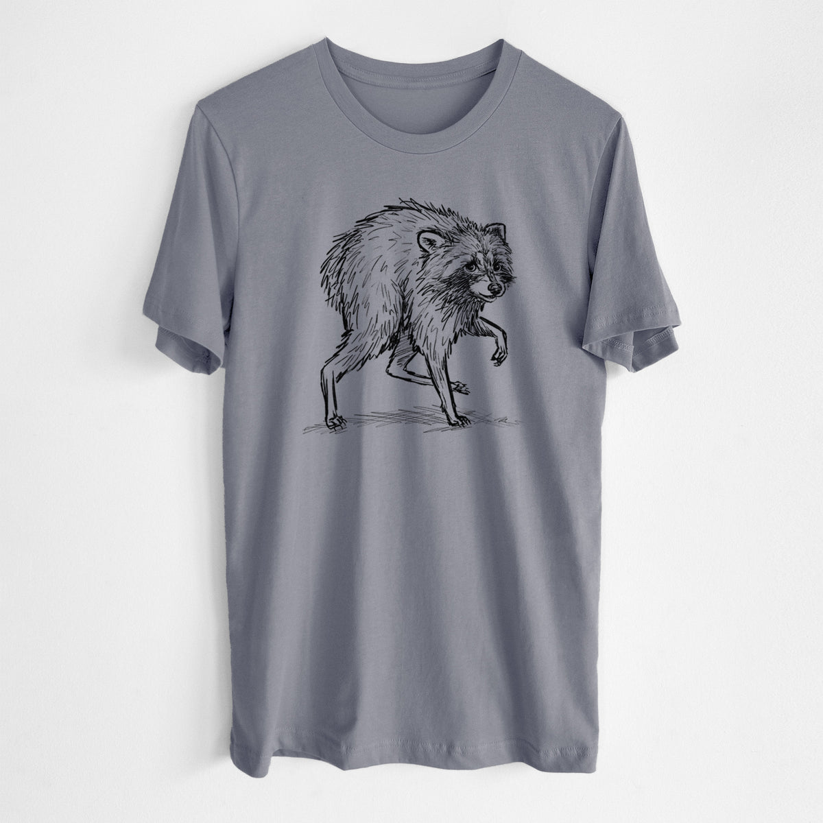Short-Spine Seattle Raccoon - Lightweight 100% Cotton Unisex Crewneck