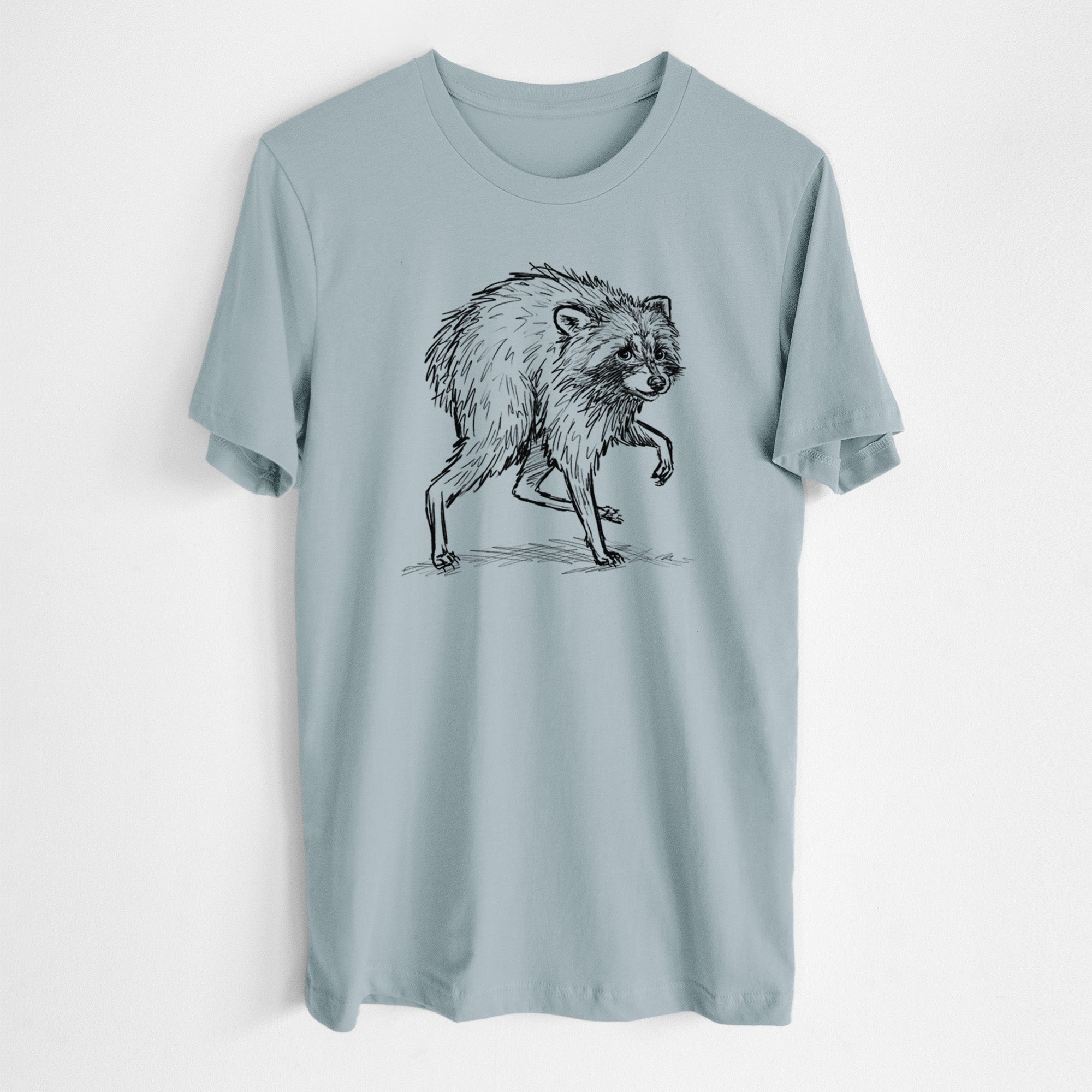 Short-Spine Seattle Raccoon - Lightweight 100% Cotton Unisex Crewneck