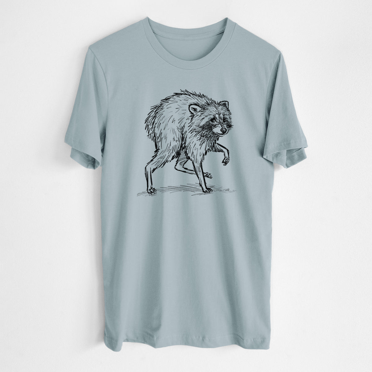 Short-Spine Seattle Raccoon - Lightweight 100% Cotton Unisex Crewneck
