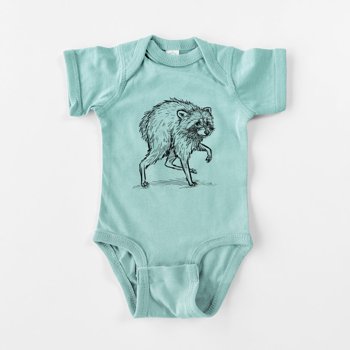 Short-Spine Seattle Raccoon - Baby Fine Jersey Bodysuit