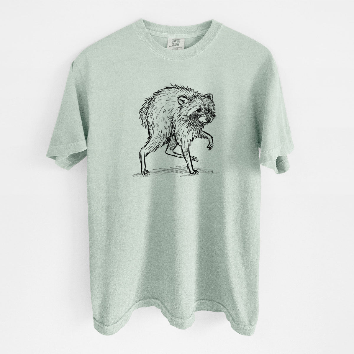 Short-Spine Seattle Raccoon - Unisex Comfort Colors Garment-Dyed Heavyweight T-shirt