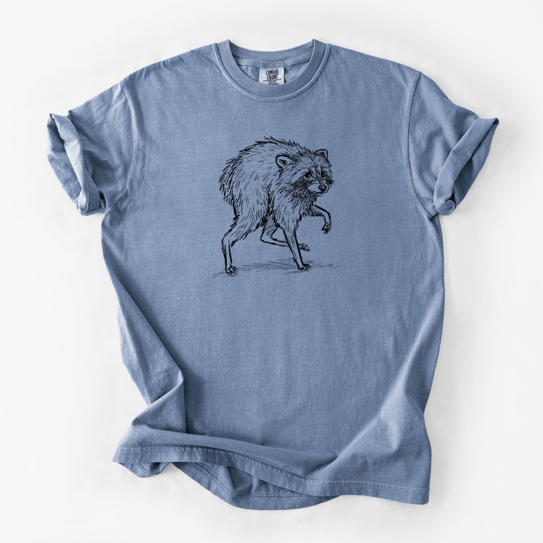 Short-Spine Seattle Raccoon - Unisex Comfort Colors Garment-Dyed Heavyweight T-shirt