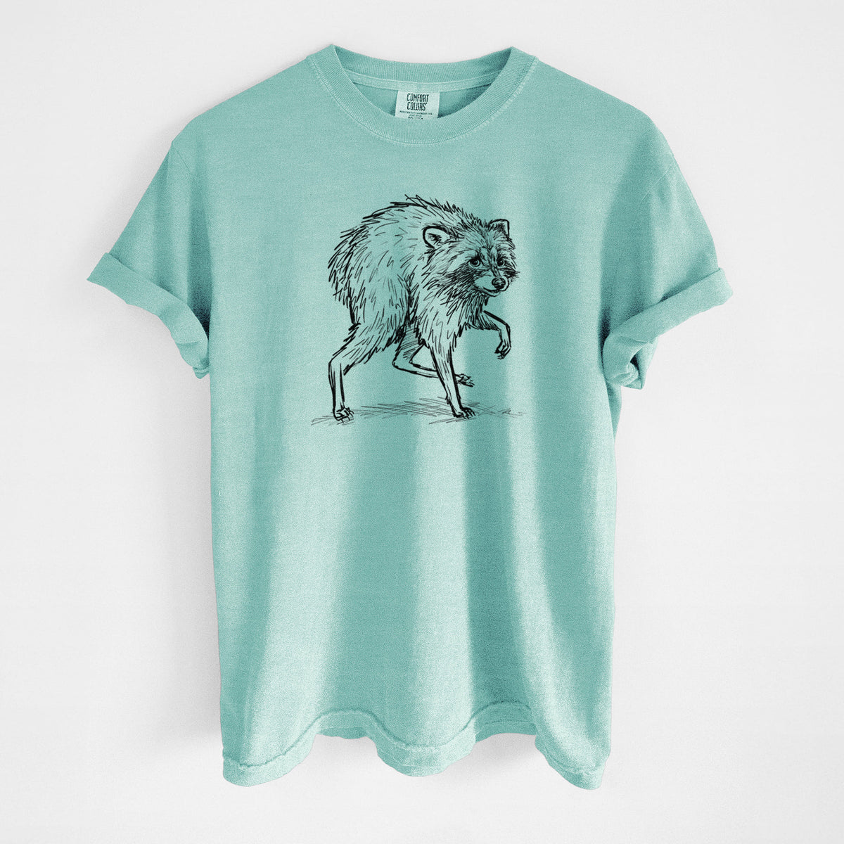 Short-Spine Seattle Raccoon - Unisex Comfort Colors Garment-Dyed Heavyweight T-shirt