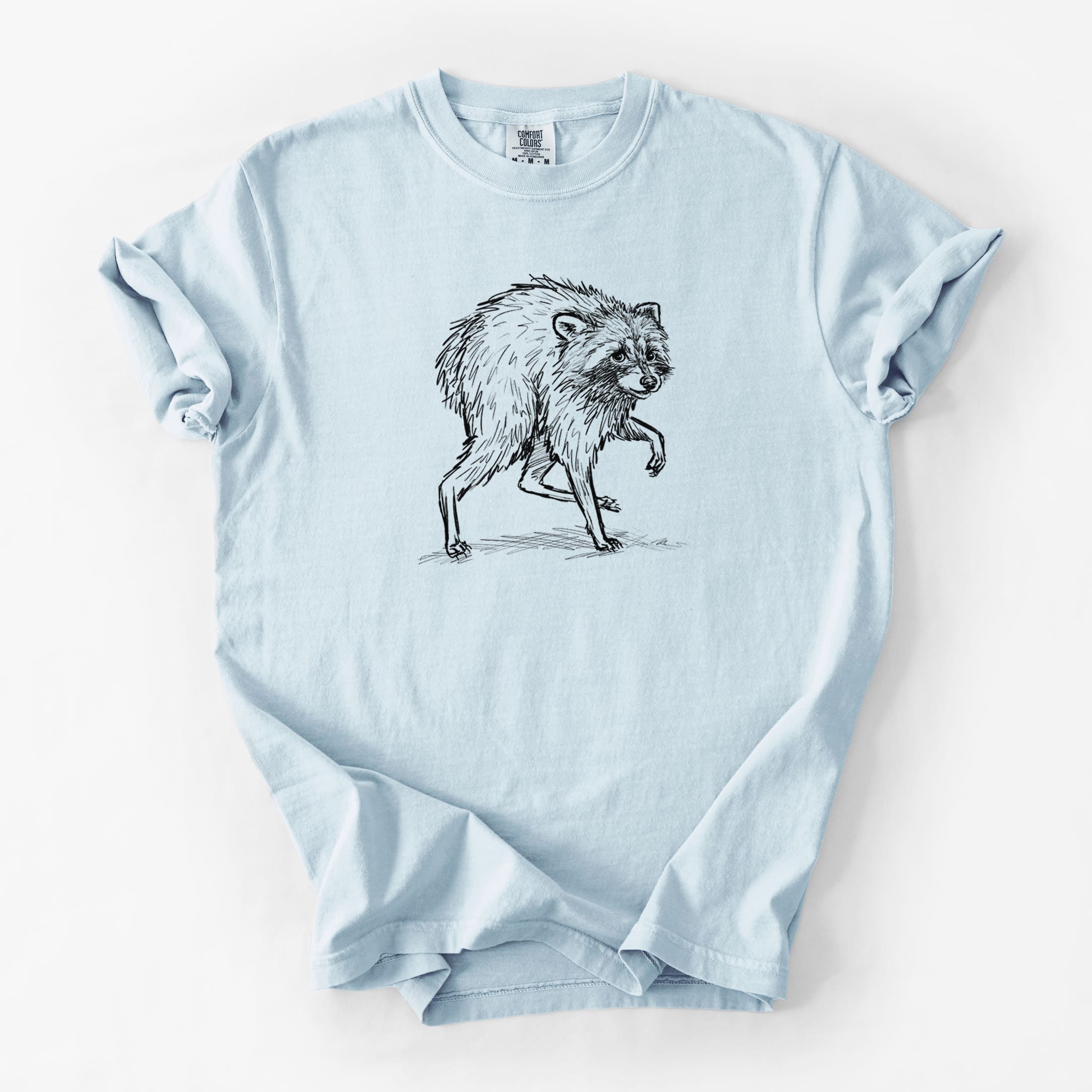 Short-Spine Seattle Raccoon - Unisex Comfort Colors Garment-Dyed Heavyweight T-shirt