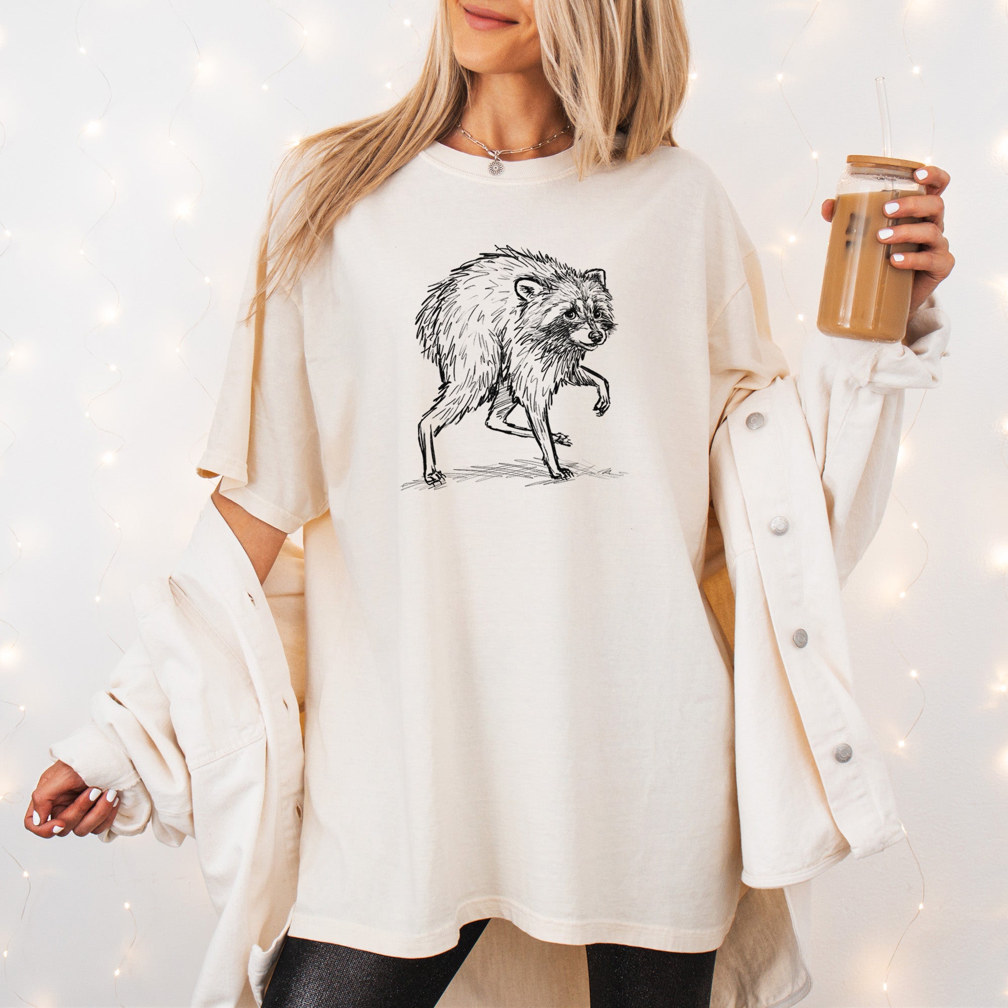 Short-Spine Seattle Raccoon - Unisex Comfort Colors Garment-Dyed Heavyweight T-shirt