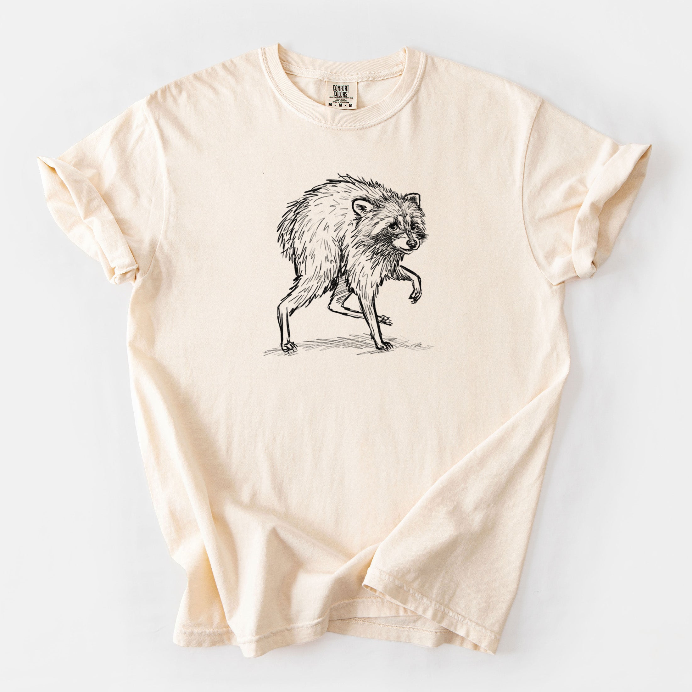 Short-Spine Seattle Raccoon - Unisex Comfort Colors Garment-Dyed Heavyweight T-shirt
