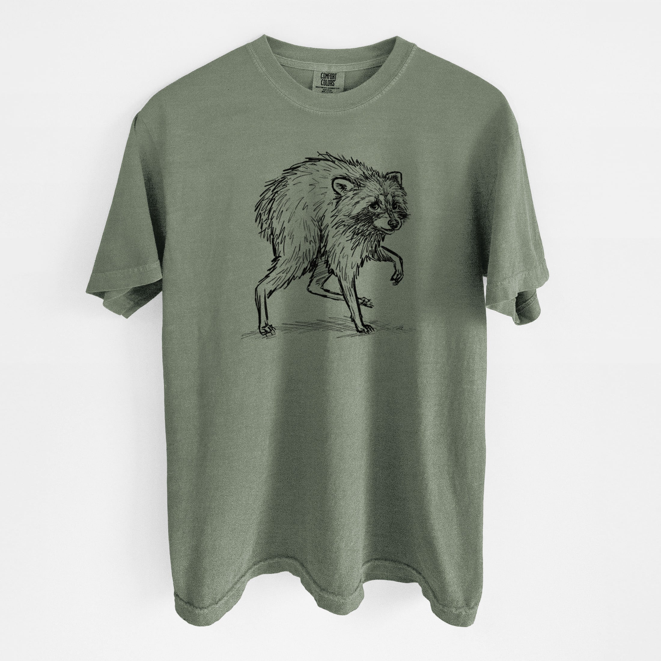 Short-Spine Seattle Raccoon - Unisex Comfort Colors Garment-Dyed Heavyweight T-shirt