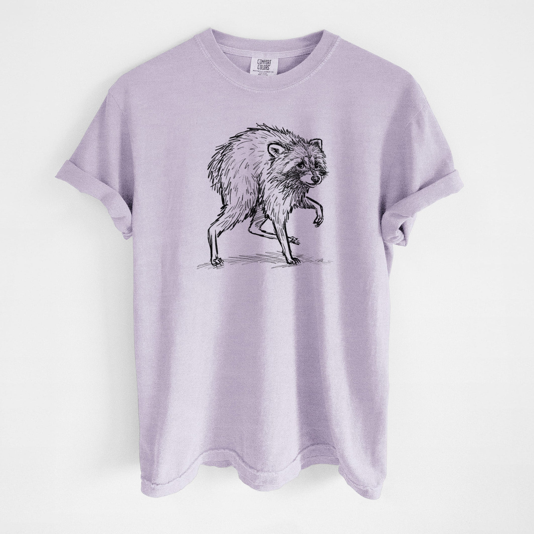 Short-Spine Seattle Raccoon - Unisex Comfort Colors Garment-Dyed Heavyweight T-shirt
