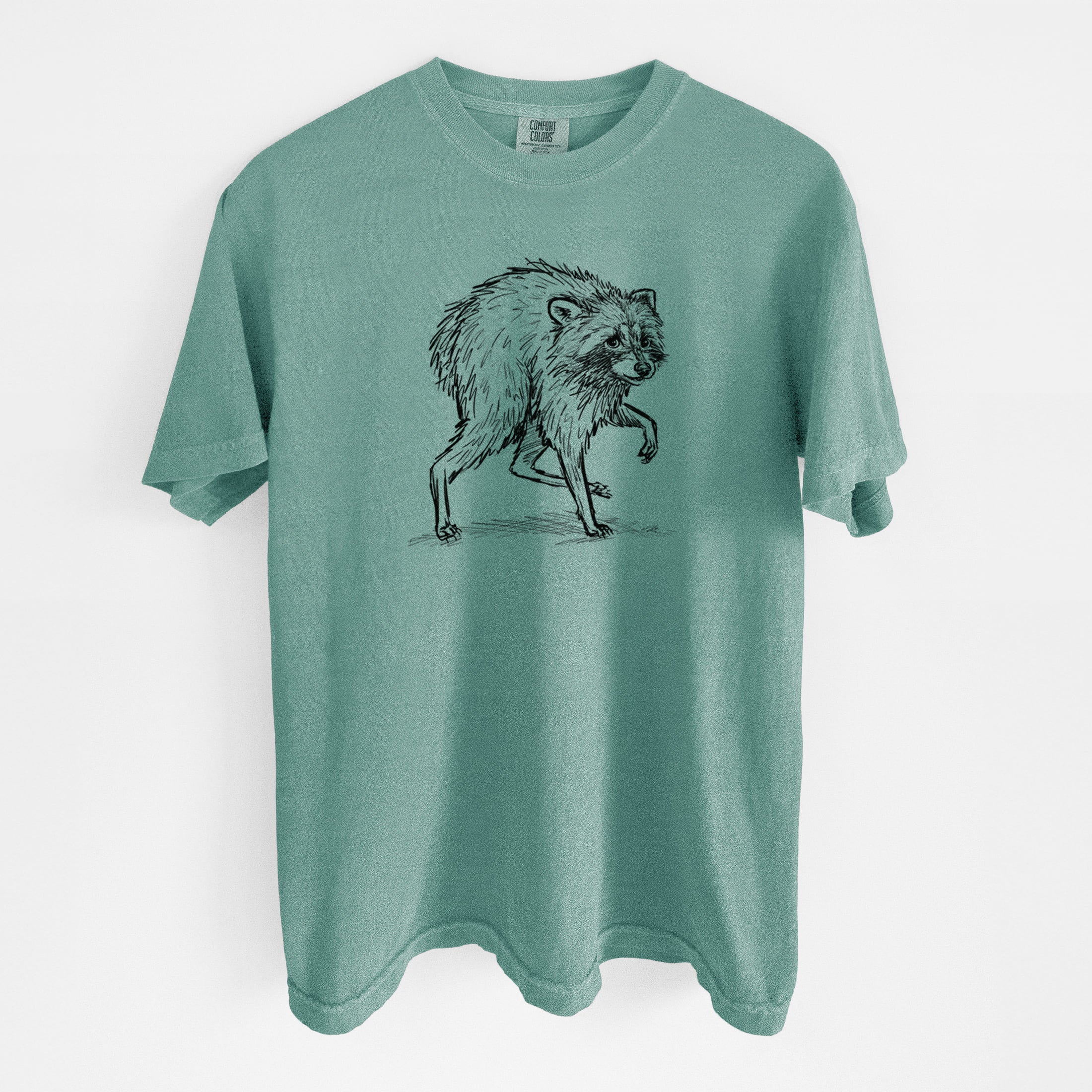 Short-Spine Seattle Raccoon - Unisex Comfort Colors Garment-Dyed Heavyweight T-shirt