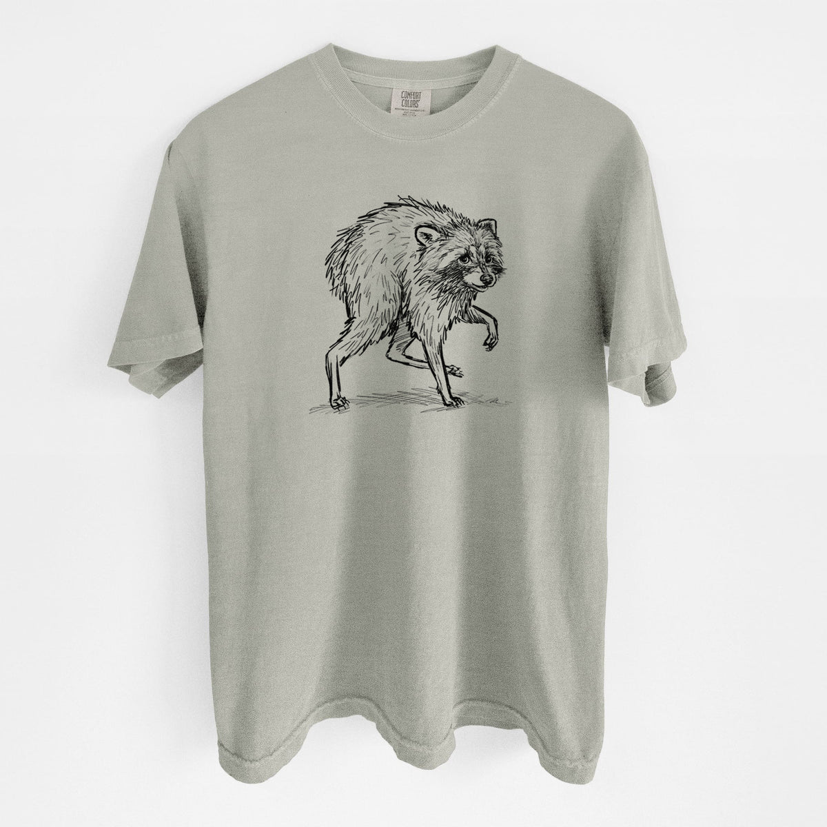 Short-Spine Seattle Raccoon - Unisex Comfort Colors Garment-Dyed Heavyweight T-shirt