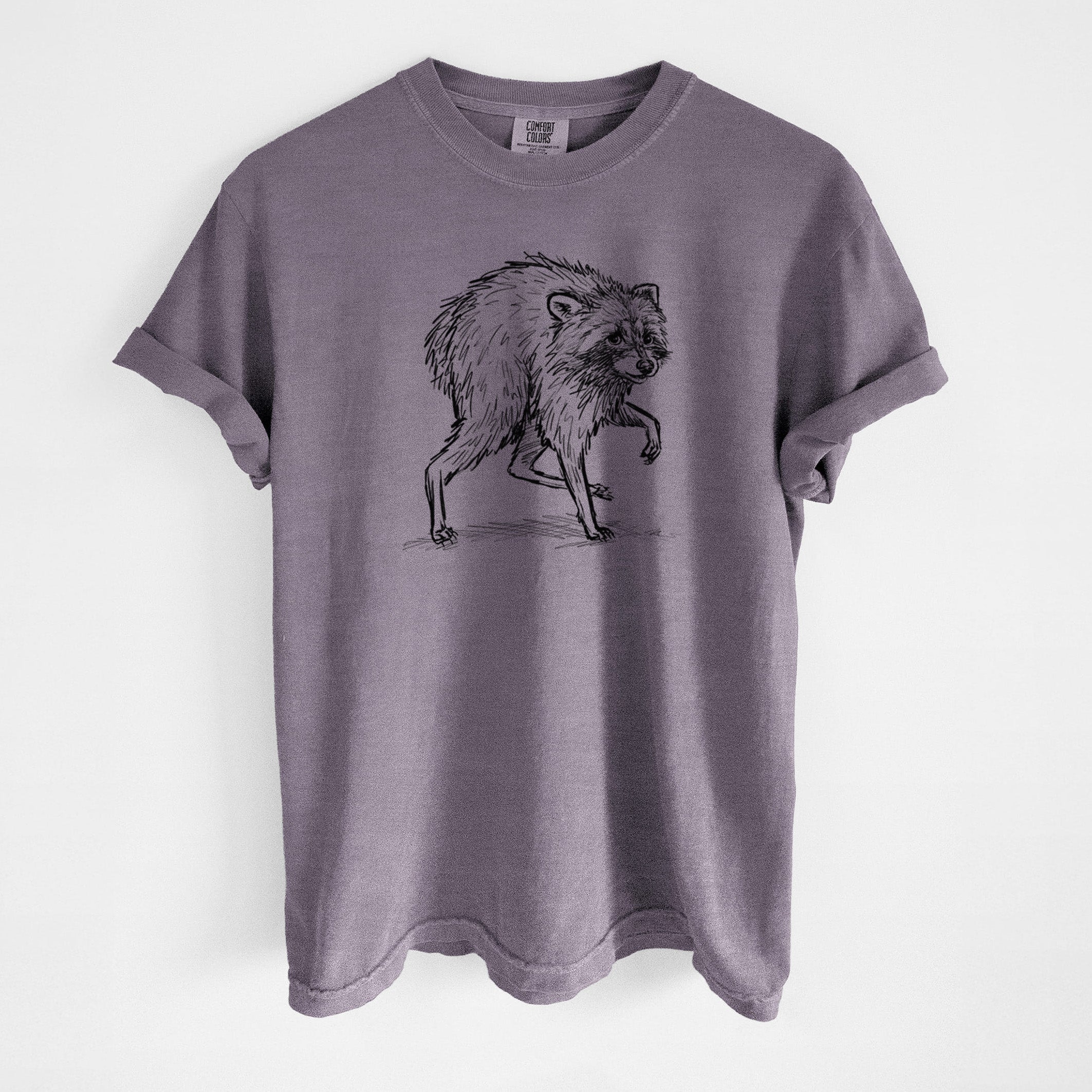 Short-Spine Seattle Raccoon - Unisex Comfort Colors Garment-Dyed Heavyweight T-shirt