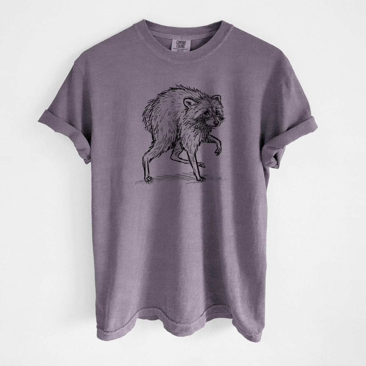 Short-Spine Seattle Raccoon - Unisex Comfort Colors Garment-Dyed Heavyweight T-shirt