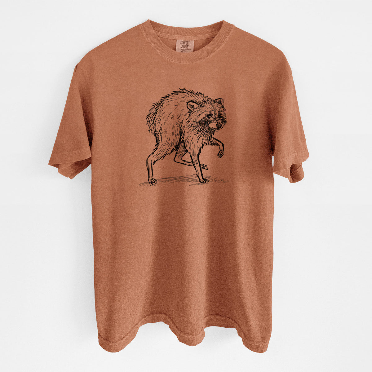 Short-Spine Seattle Raccoon - Unisex Comfort Colors Garment-Dyed Heavyweight T-shirt