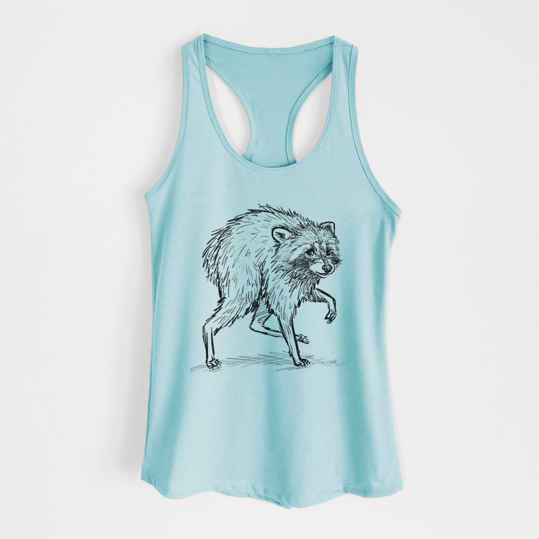Short-Spine Seattle Raccoon - Women's Racerback Tanktop