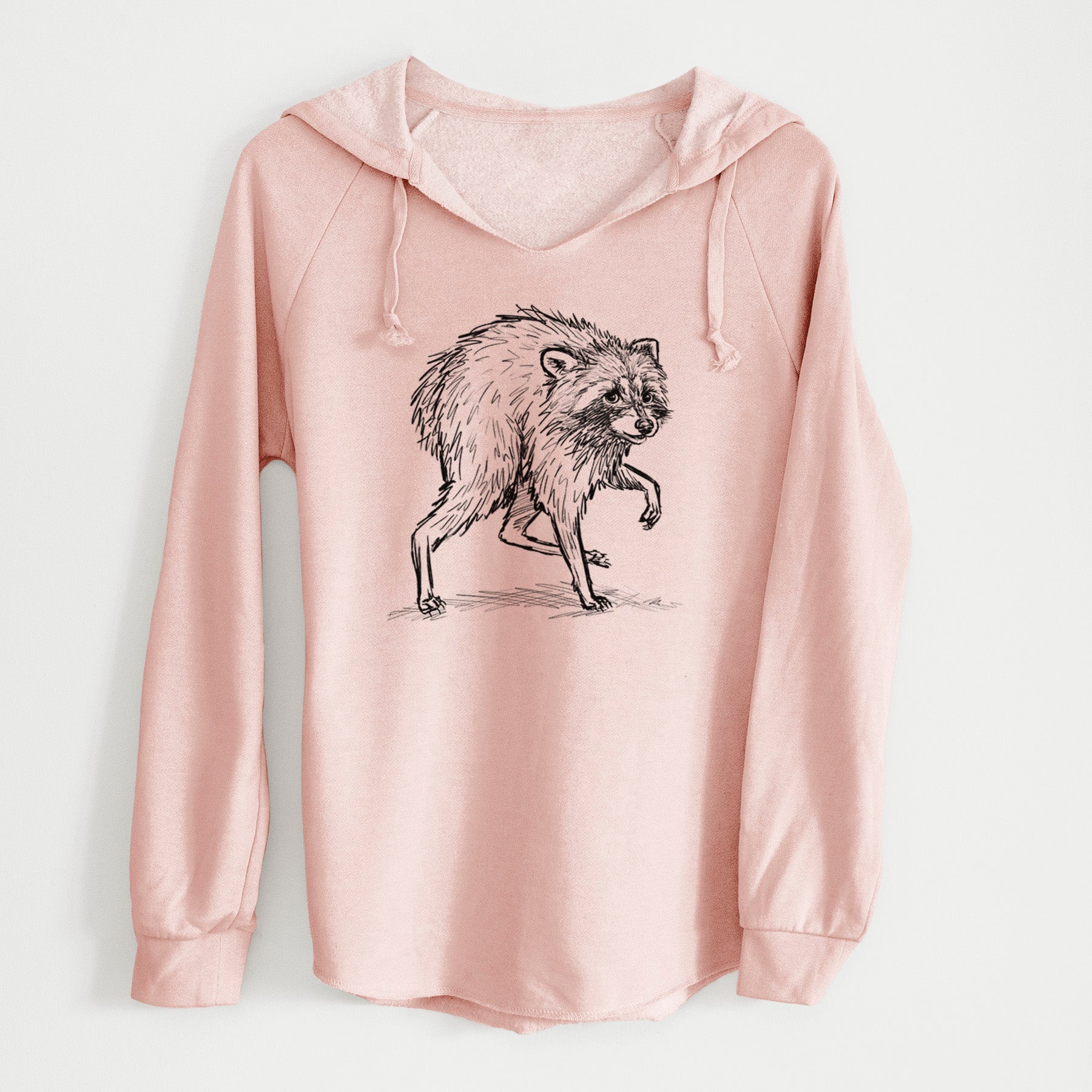 Short-Spine Seattle Raccoon - Cali Wave Hooded Sweatshirt