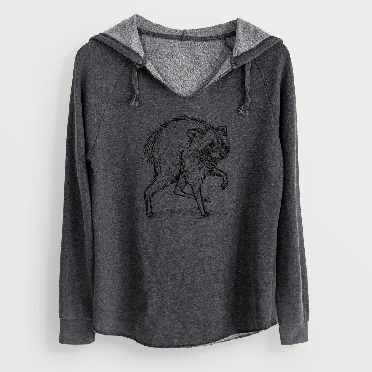 Short-Spine Seattle Raccoon - Cali Wave Hooded Sweatshirt
