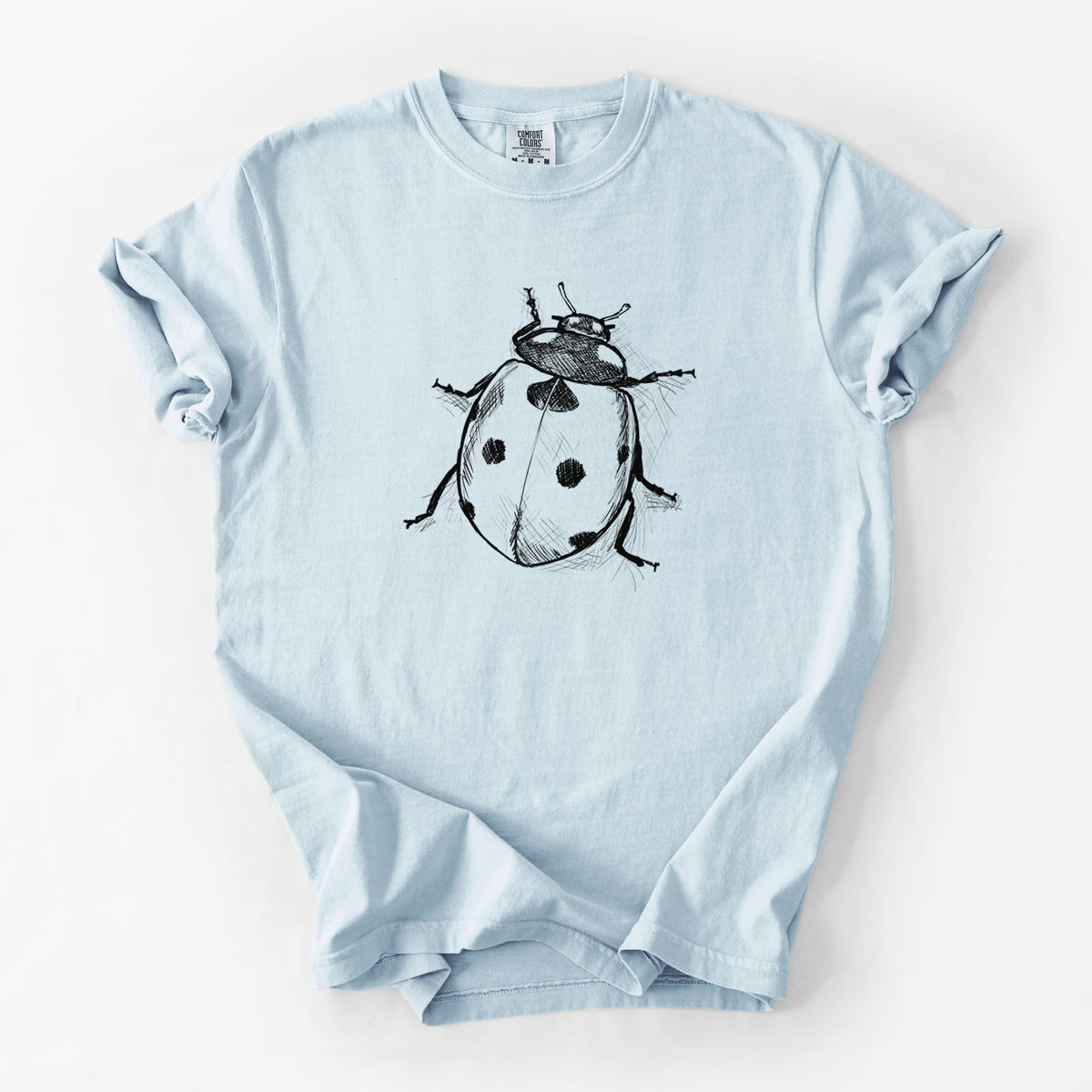 Coccinella septempunctata - Seven-spot Ladybird Ladybug - Unisex Comfort Colors Garment-Dyed Heavyweight T-shirt