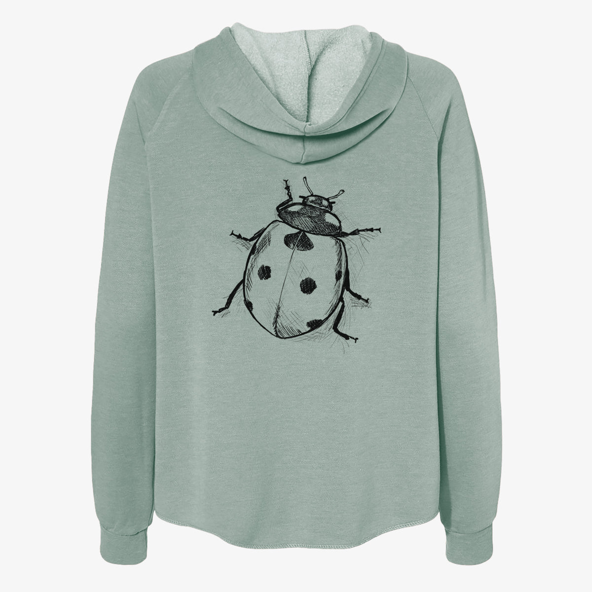 Coccinella septempunctata - Seven-spot Ladybird Ladybug - Women's Cali Wave Zip-Up Sweatshirt
