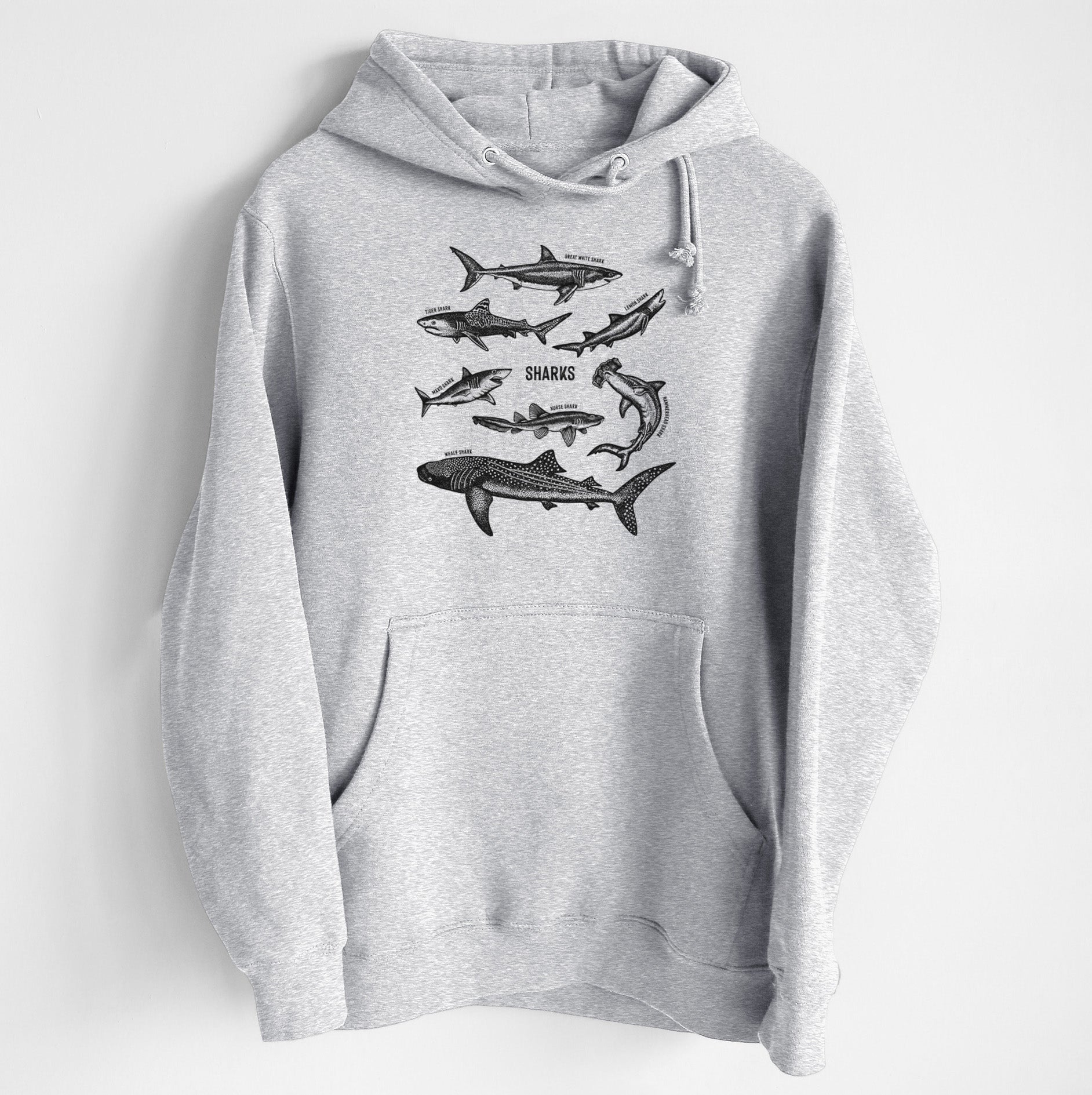 Shark Chart - Heavyweight Fleece Hoodie