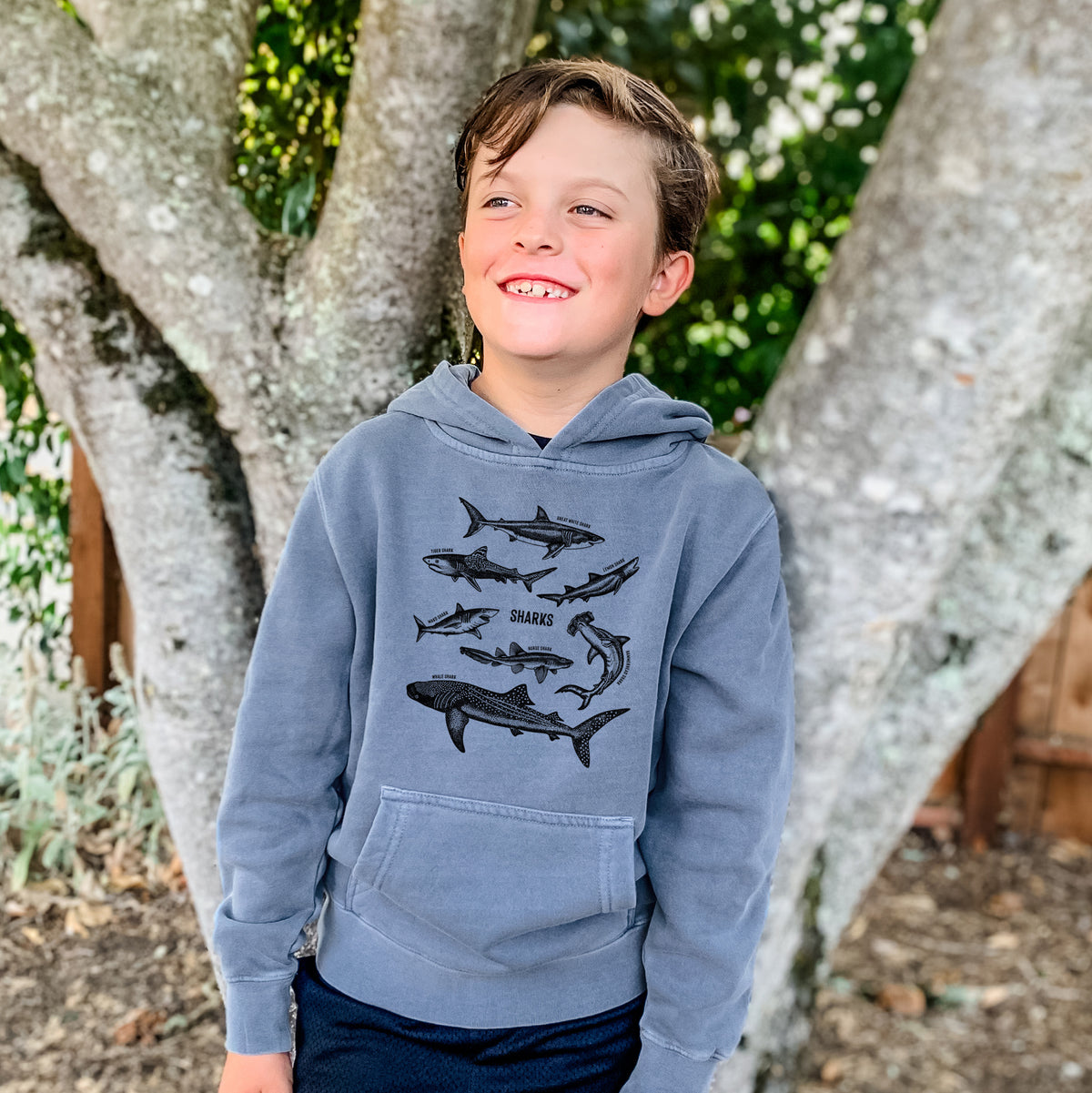 Sea Green Because Tees Youth Hoodie