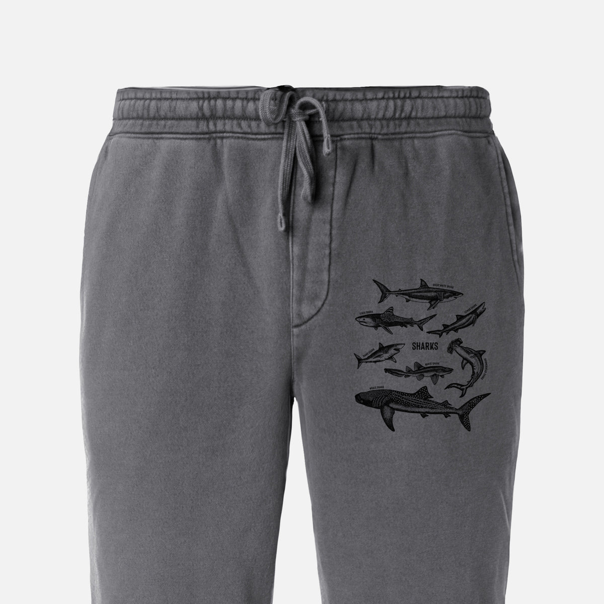 Shark Chart - Unisex Pigment Dyed Sweatpants