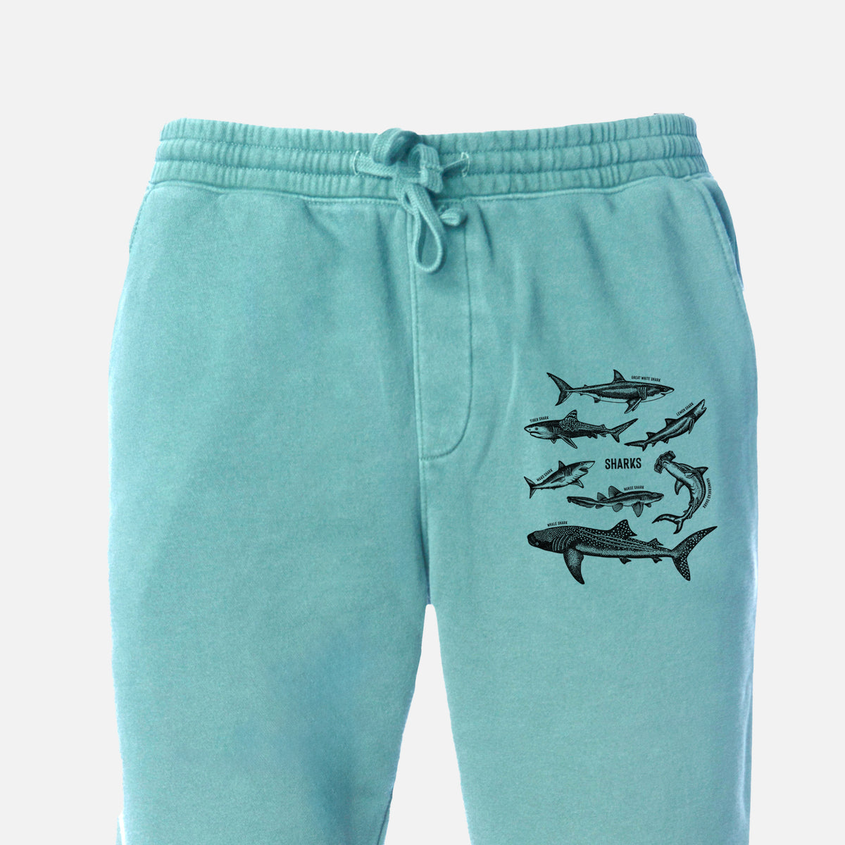 Shark Chart - Unisex Pigment Dyed Sweatpants