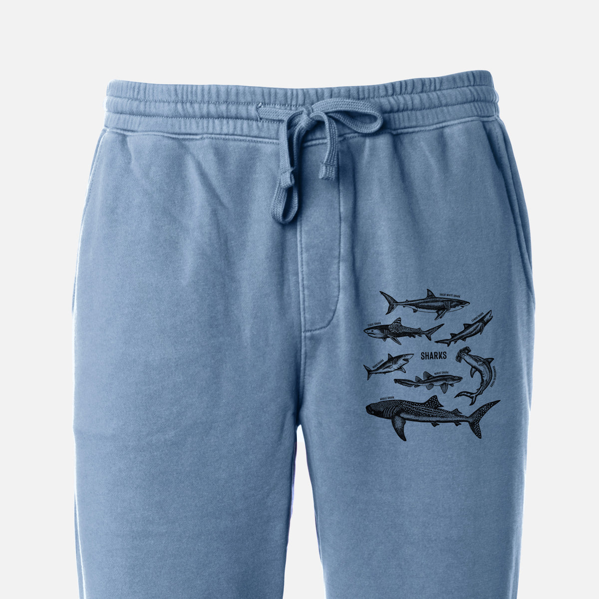 Shark Chart - Unisex Pigment Dyed Sweatpants