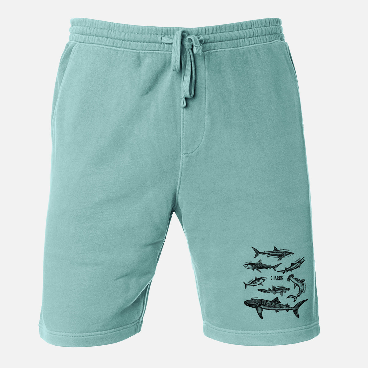 Shark Chart - Unisex Pigment Dyed Shorts