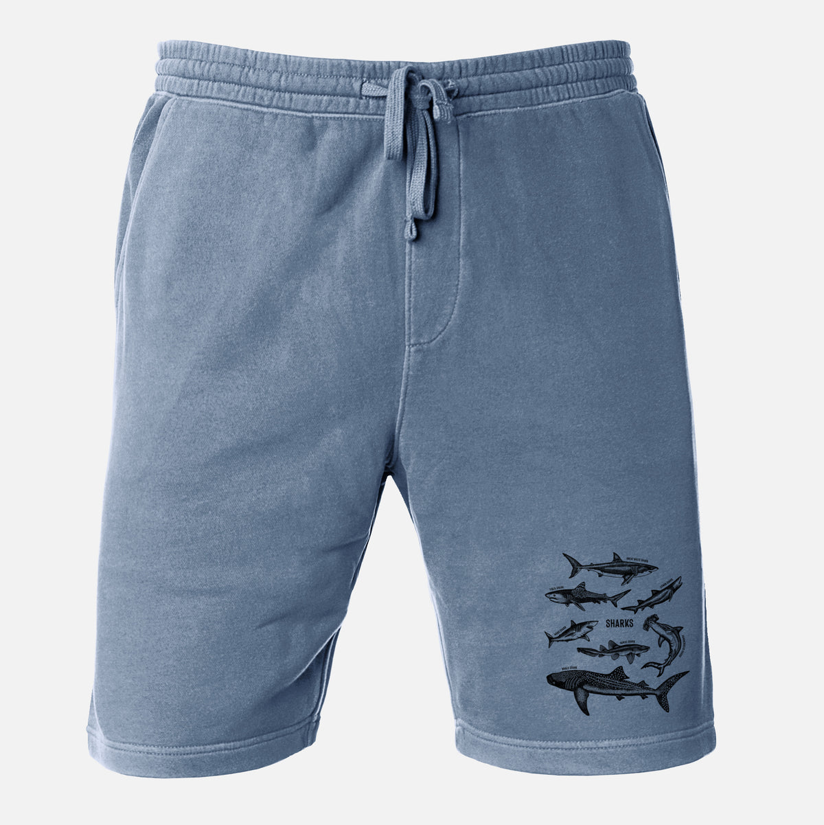 Shark Chart - Unisex Pigment Dyed Shorts