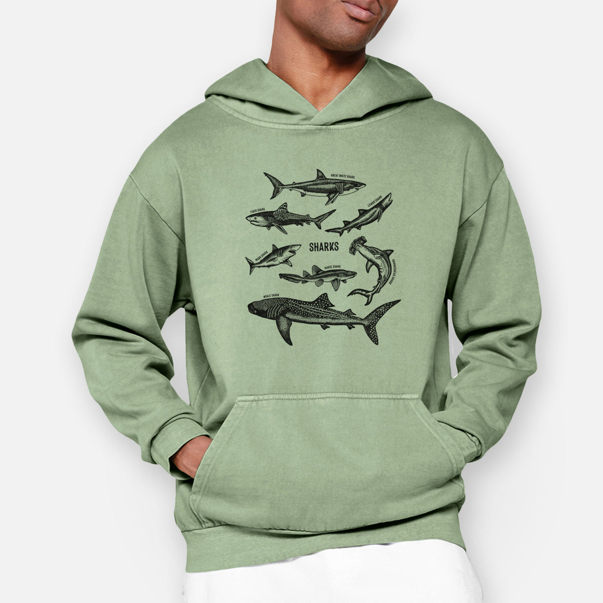 Shark Chart  - Urban Heavyweight Hoodie