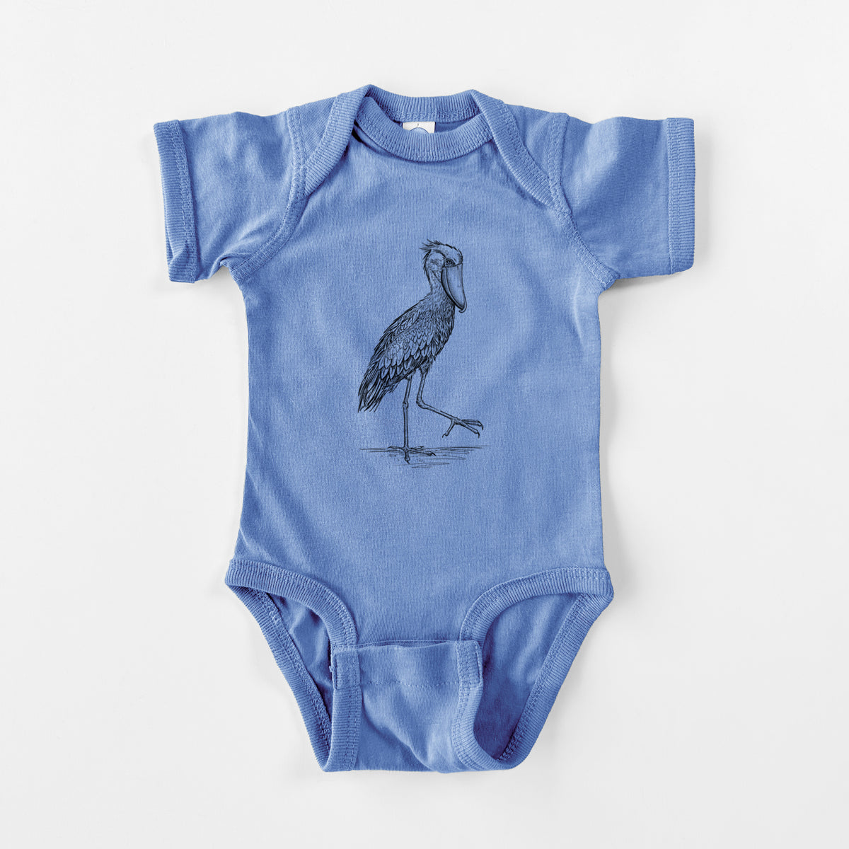 Shoebill Stork - Balaeniceps rex - Baby Fine Jersey Bodysuit