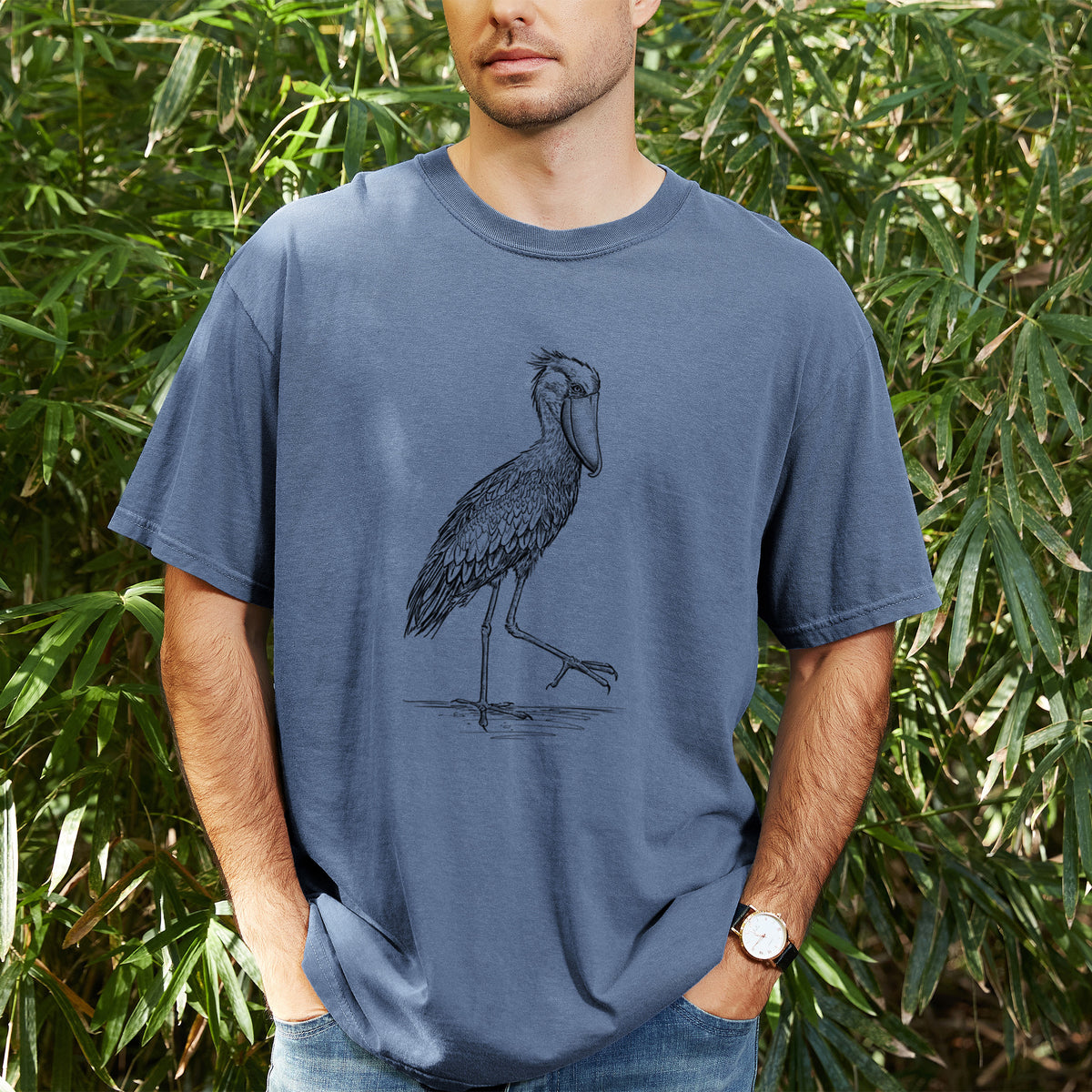 Shoebill Stork - Balaeniceps rex - Unisex Comfort Colors Garment-Dyed Heavyweight T-shirt