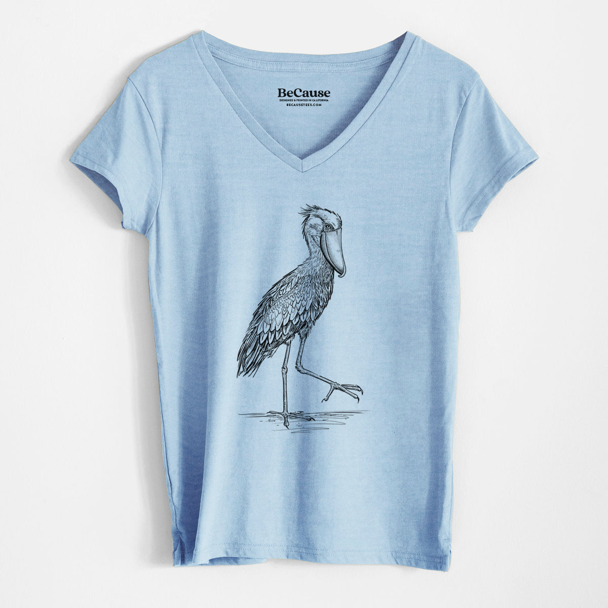Shoebill Stork - Balaeniceps rex - Women&#39;s 100% Recycled V-neck