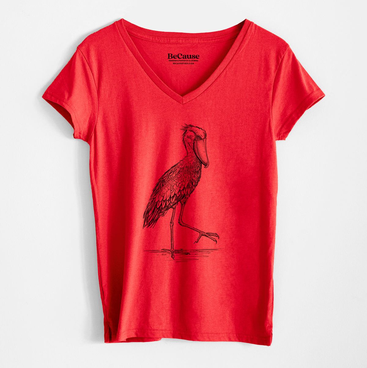 Shoebill Stork - Balaeniceps rex - Women&#39;s 100% Recycled V-neck