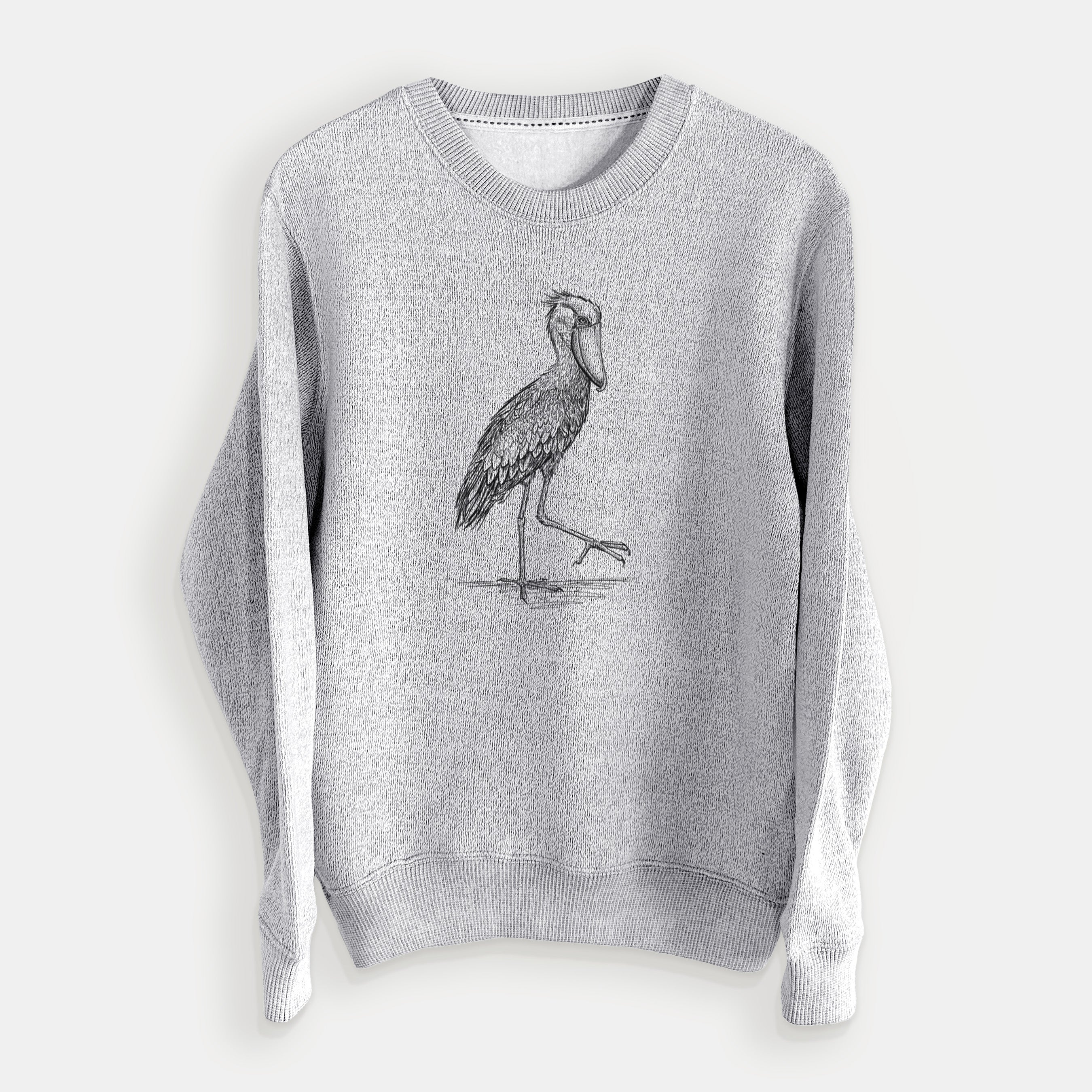 Shoebill Stork - Balaeniceps rex - Knit Sweatshirt