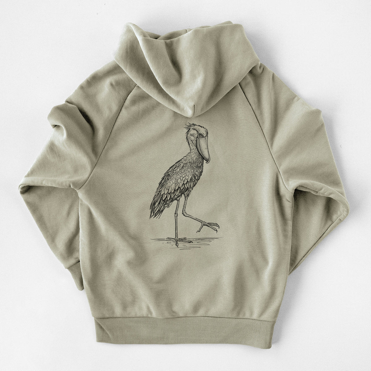 Shoebill Stork - Balaeniceps rex - UltraLuxe Heavyweight French Terry Hoodie