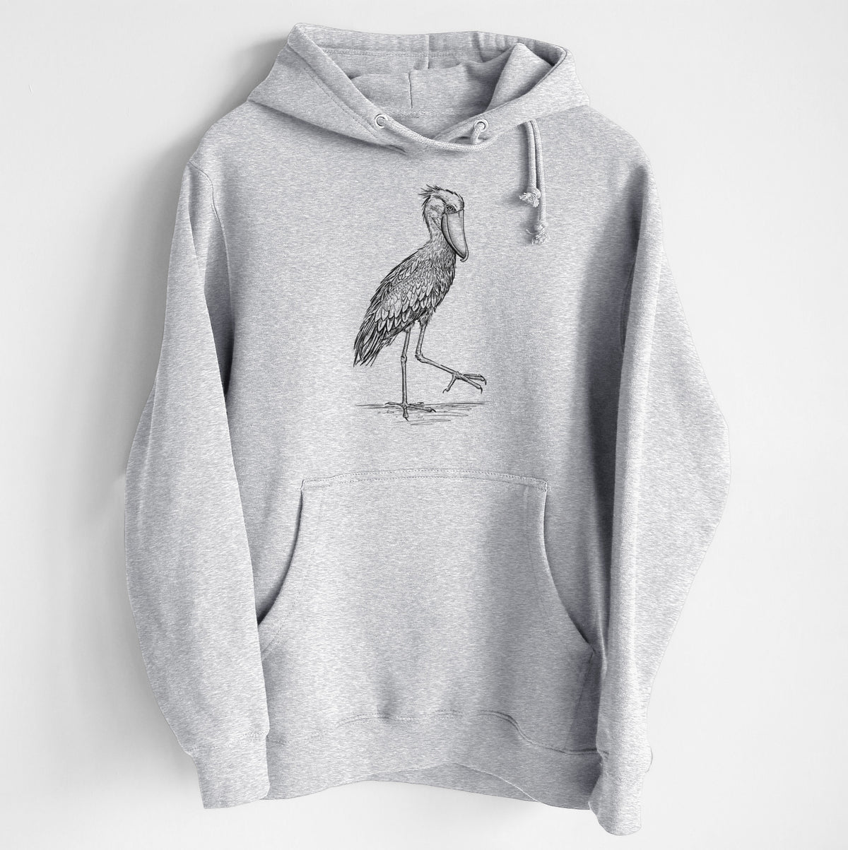 Shoebill Stork - Balaeniceps rex - Heavyweight Fleece Hoodie