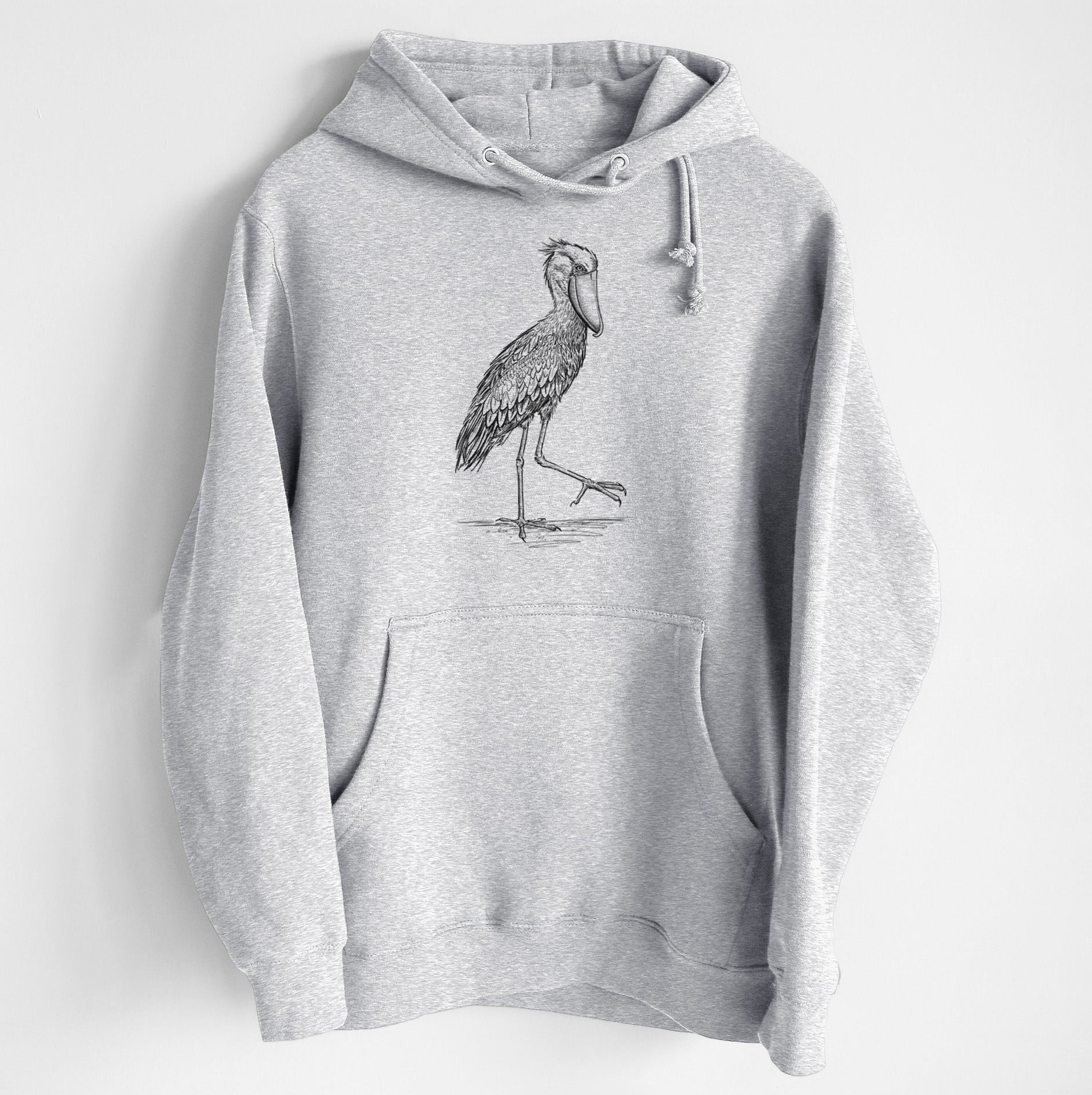 Shoebill Stork - Balaeniceps rex - Heavyweight Fleece Hoodie