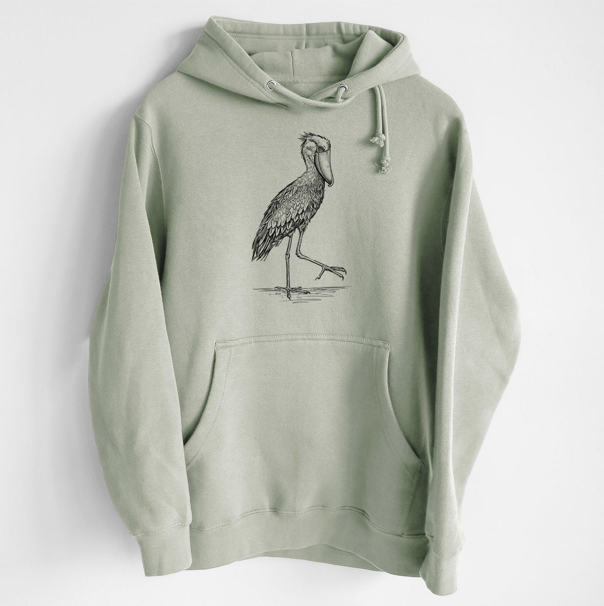Shoebill Stork - Balaeniceps rex - Heavyweight Fleece Hoodie