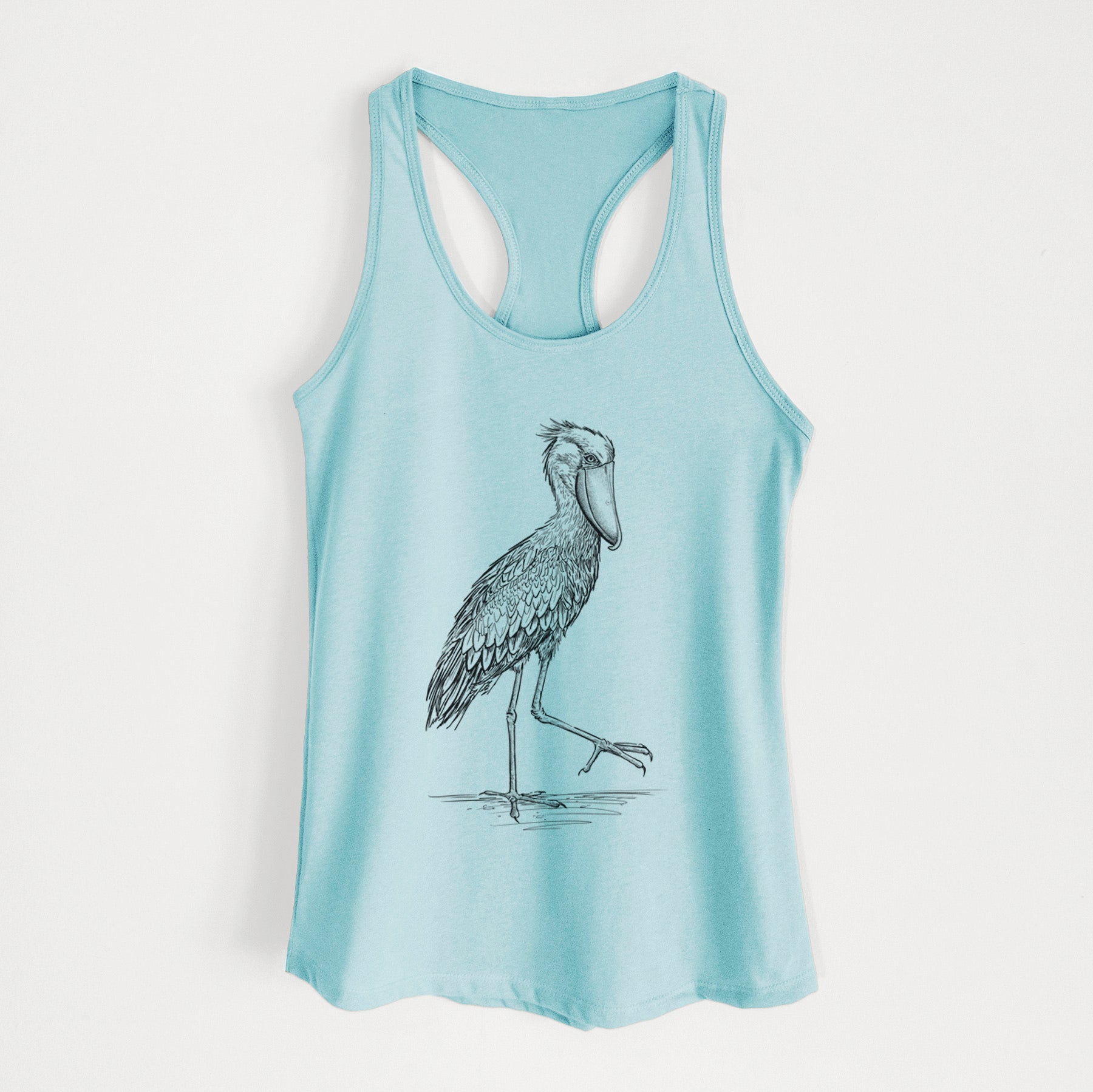 Shoebill Stork - Balaeniceps rex - Women's Racerback Tanktop