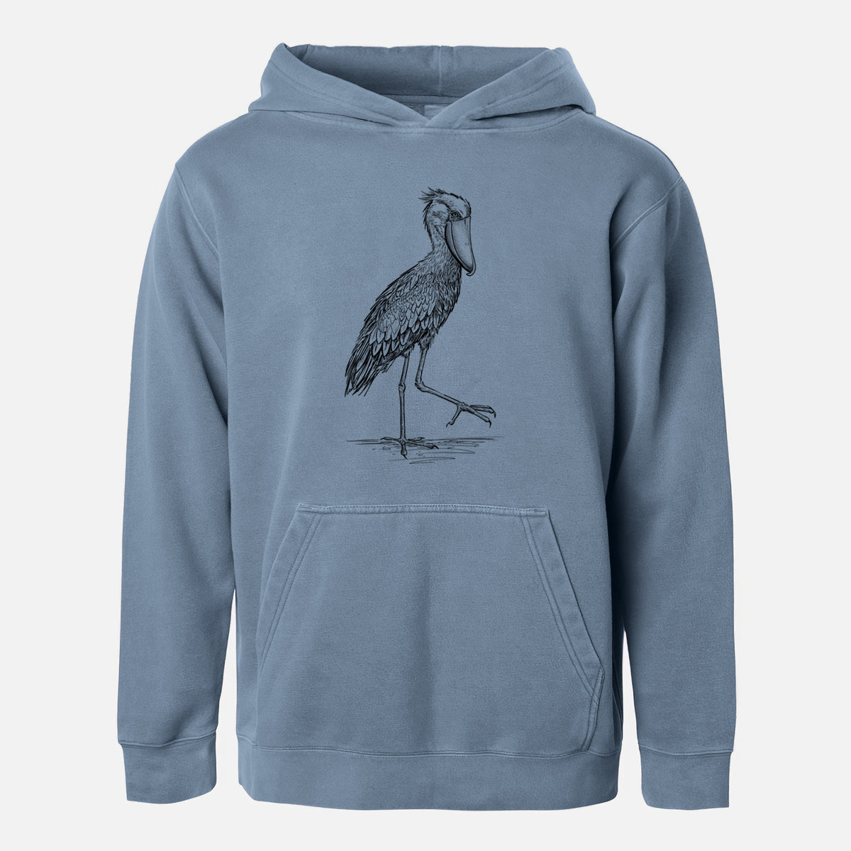 Shoebill Stork - Balaeniceps rex - Youth Pigment Dyed Hoodie