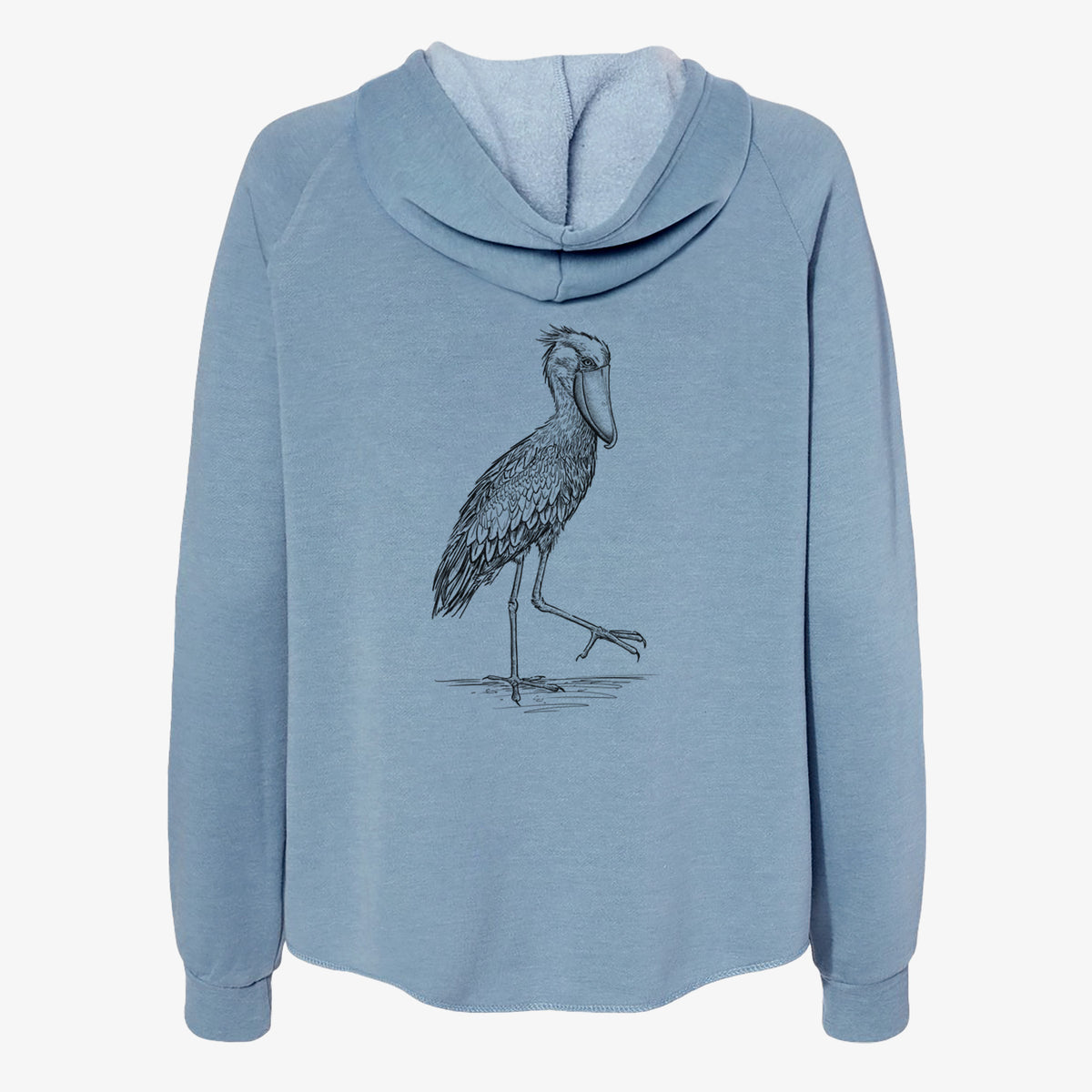 Shoebill Stork - Balaeniceps rex - Women's Cali Wave Zip-Up Sweatshirt